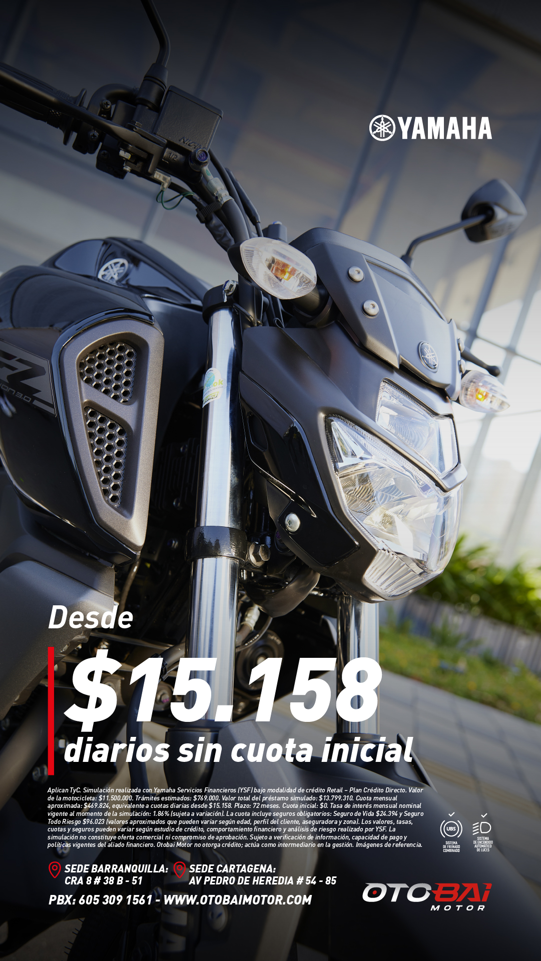 Yamaha FZ Versión 3.0 - Descubre la potencia de Otobai Motor